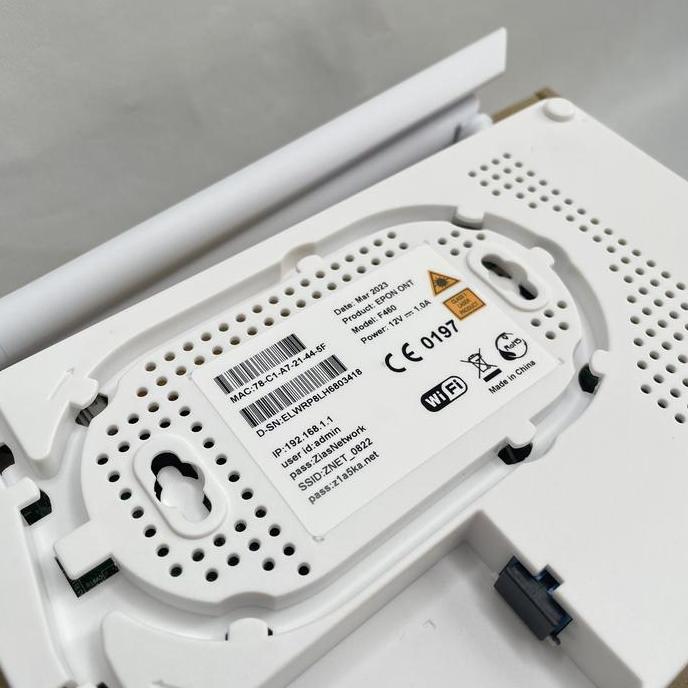 Conextic- Onu Epon Zte F460 V9 Box Antena Extrernal 5Db Bridge Support Epon Olt