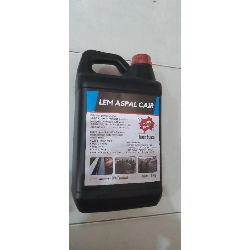 Lem Aspal Cair Anti Bocor,Anti Rembes Bocor Talang 5Kg Hitam
