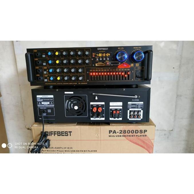 Promo AMPLIFIER KARAOKE GRIFFBEST PA-2800 DSP ORIGINAL Diskon