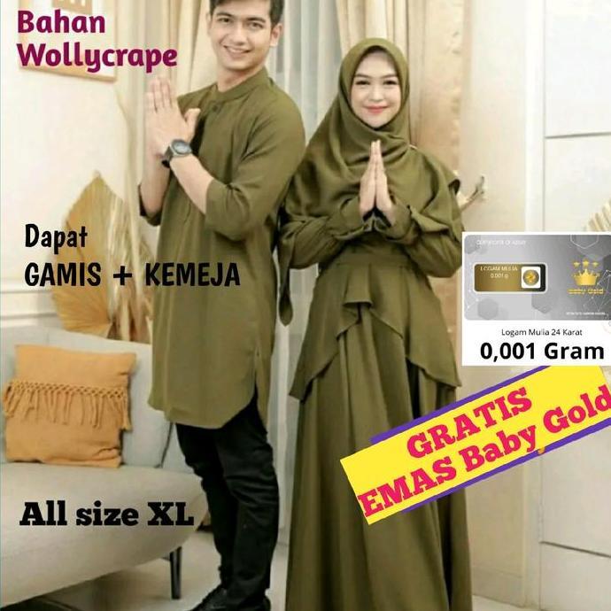 (( FREE EMAS BABY GOLD )) Baju Couple Lebaran 2023 Ria Ricis Terbaru COD Seluruh Indonesia Muslim