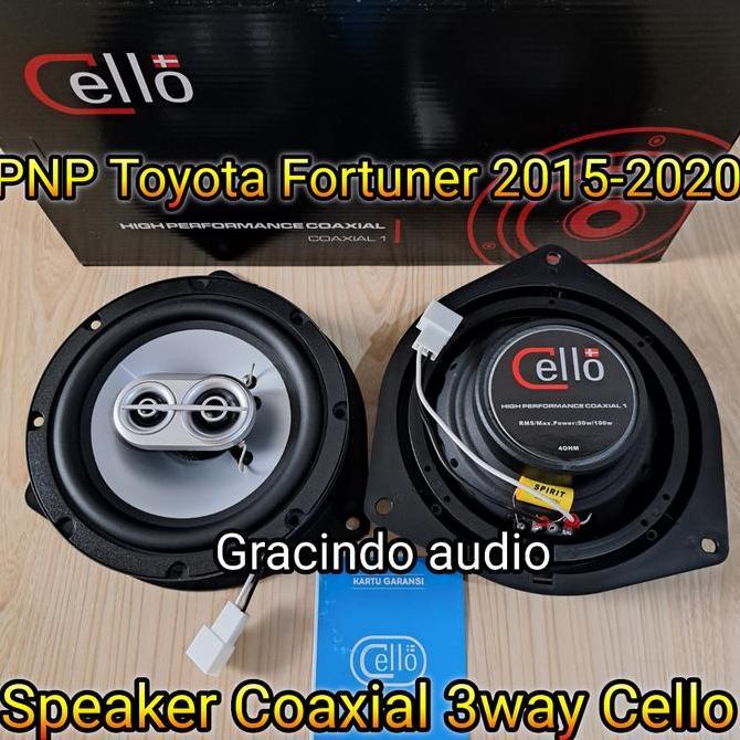 Speaker pintu Coaxial Cello 3way PNP OEM Toyota Innova Fortuner 16-20
