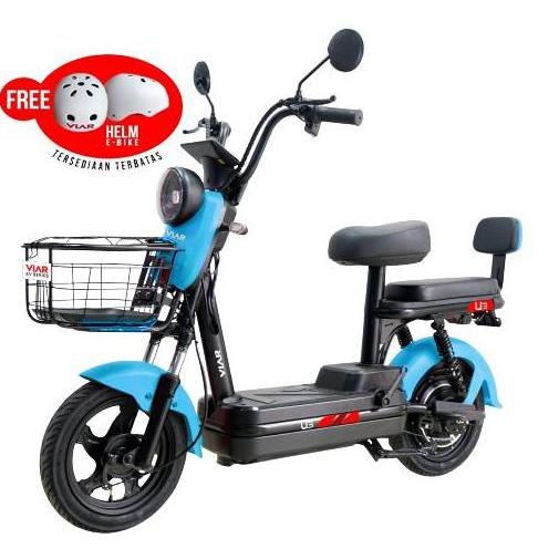 TERBARU SEPEDA LISTRIK VIAR U3 FREE 1 HELM [JABODETABEK] BISA GRAB