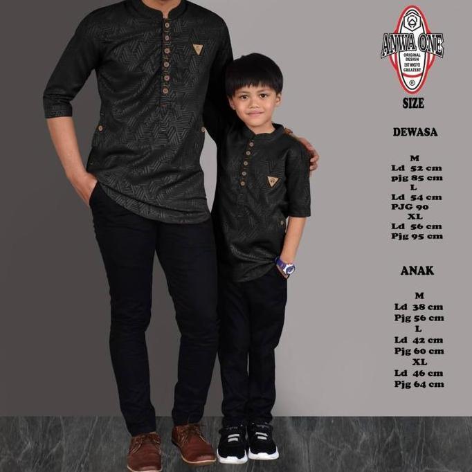Baju Koko Kapelan / Kapel ayah dan anak / kurta Pakistan Modern