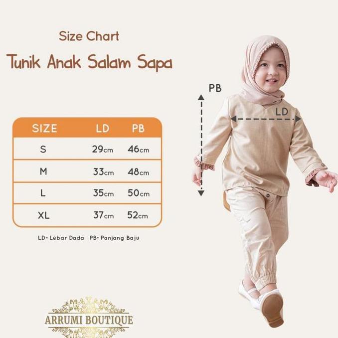 ARRUMI SAPA- BAJU TUNIK KOKO MUSLIM COUPLE SARIMBIT KELUARGA - NUDE