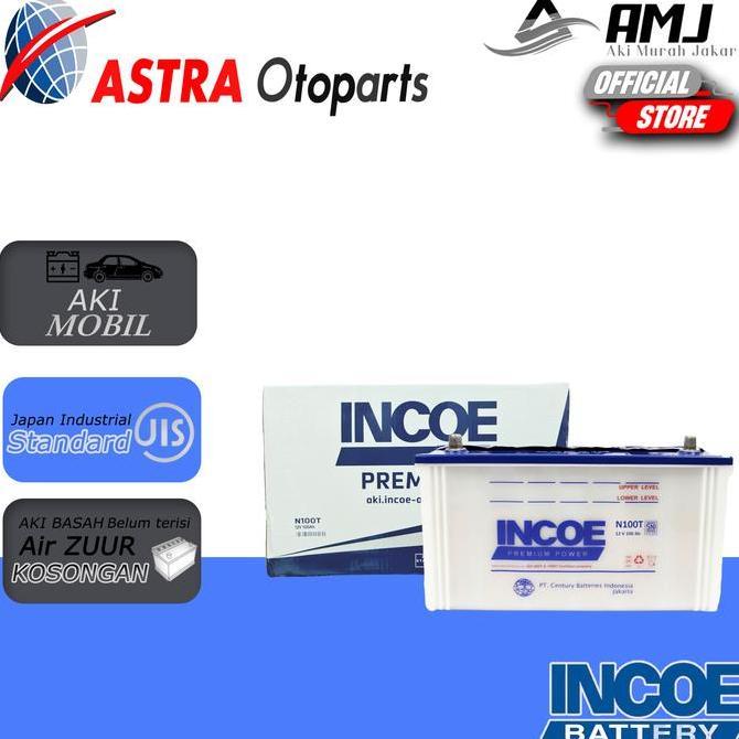 Incoe Premium Astra Aki Deep Cycle Solar Panel / UPS / LPU N100T - 100Ah Aki Basah