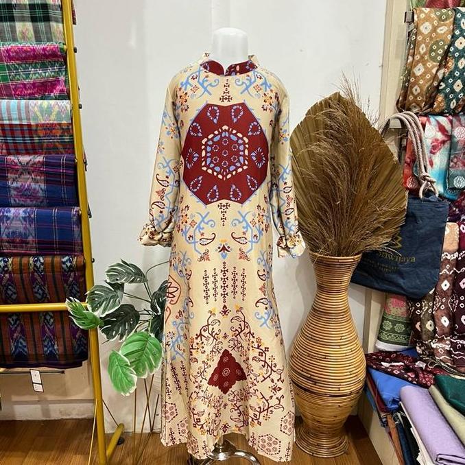 GAMIS COUPLE ANAK JUMPUTAN POLA MOTIF RANDOM BATIK ETNIK PALEMBANG