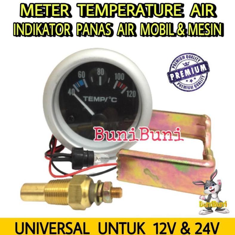 Meter Ampere Panas / Amper Meter Temperatur Suhu Air Untuk Mobil & Mesin (TANPA KABEL)