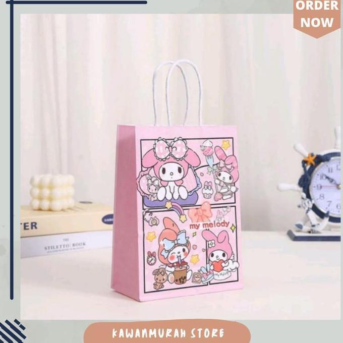 Paper Bag Ulang Tahun Anak Kuromi Melody / Goodie Bag Sanrio