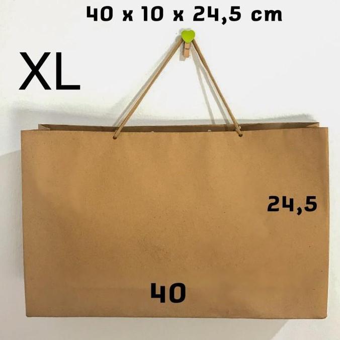 Paper bag polos murah bahan tebal / paper bag custom ukuran / paperbag