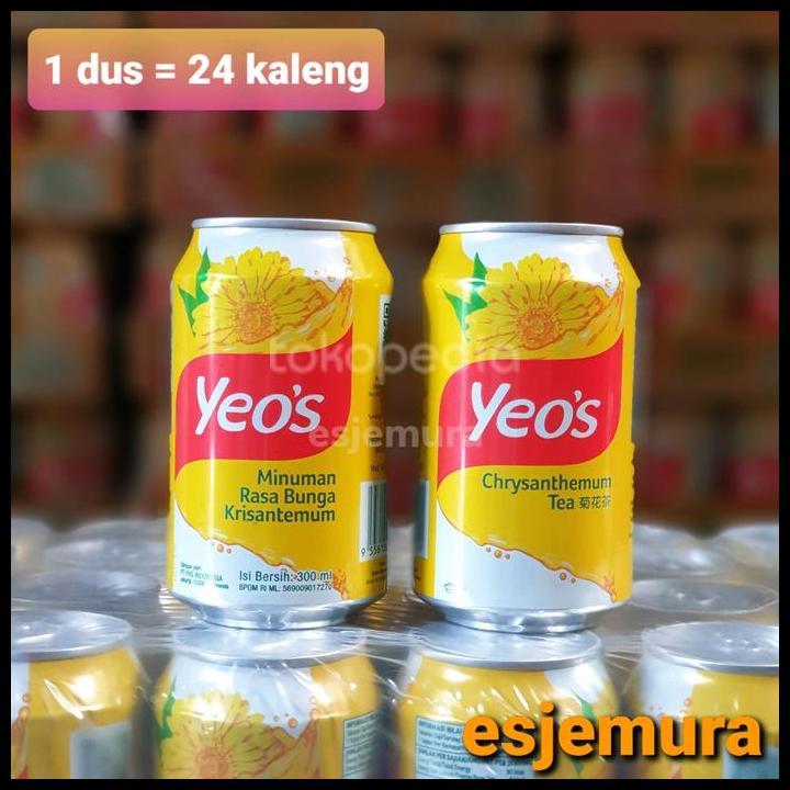 Harga Promo Yeos Chrysanthemum / Teh Kembang Bunga Matahari Perdus Isi 24 Kaleng