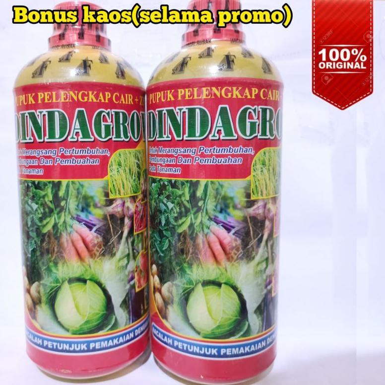 Pupuk Cair Dindagrow 1 Liter Dengan Bonus Kaos