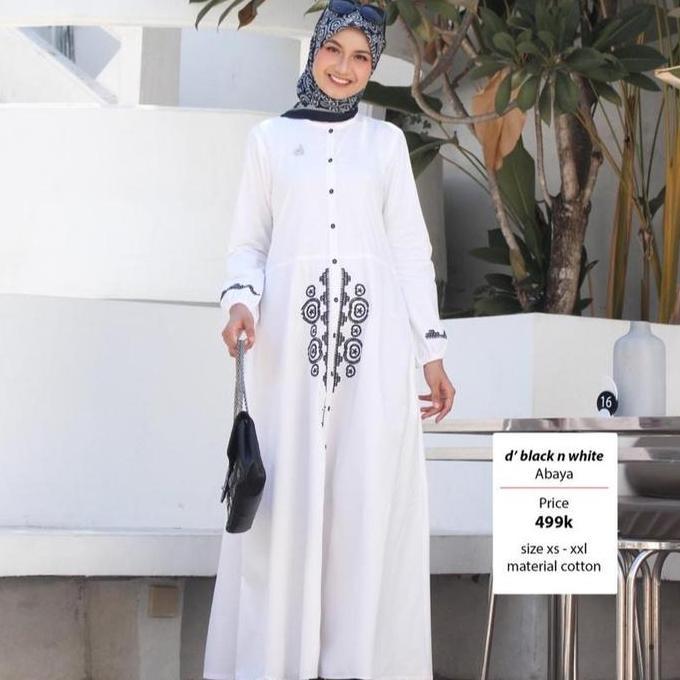 Sarimbit dannis black n white/Sarimbit dannis terbaru Katun Putih Pasangan