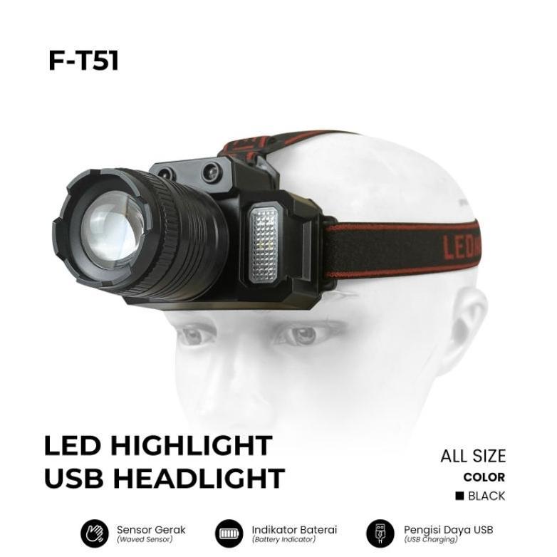 Lampu Senter Kepala / Lampu Senter Kepala USB