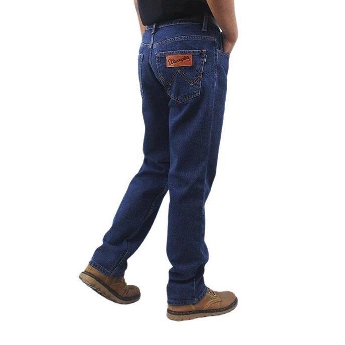 Awet Celana Jeans Pria Wrangler Standard Bahan Denim Nyaman