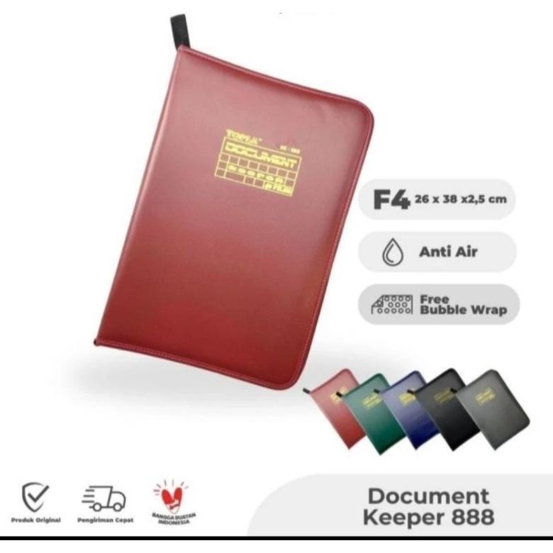 Topla Dokumen Keeper Folio Isi 20 File / Map Ijazah Clear Holder