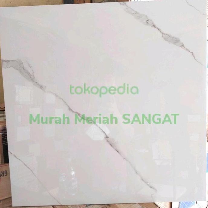 GRANIT 60X60 MARBELLA IKAD PUTIH MARBLE / PUTIH MOTIF MARMER / CARARA murah