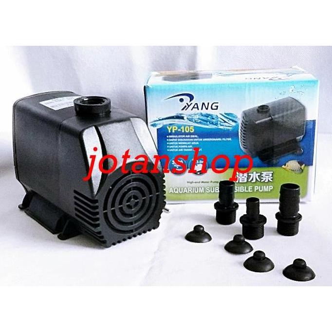 YANG YP 105 YP105 Pompa Air Celup Kolam Hidroponik Aquarium Aquascape