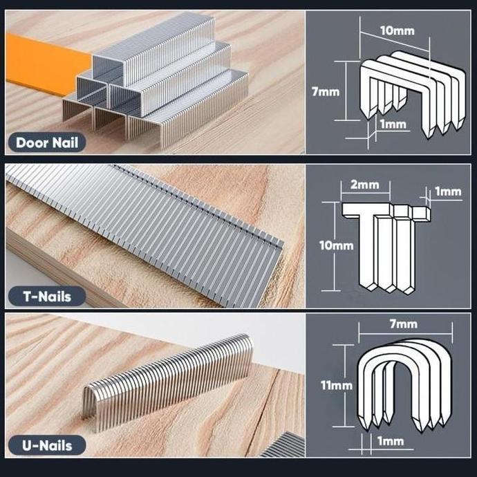 DELSMART (COD) Gratis 600 Paku / Stapler 3in1 Tembak Gun Serbaguna Staples 3 In 1   4-14 MM Tembok j
