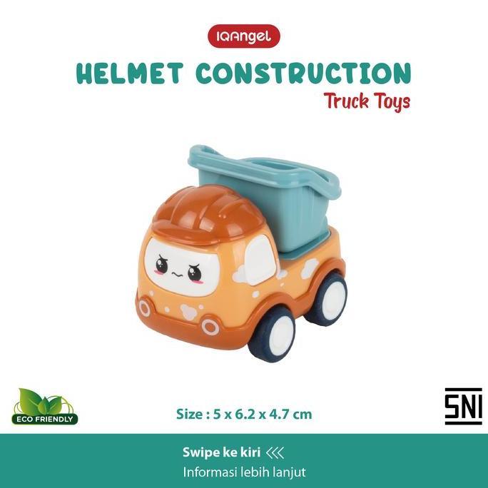 Promo Iq Angel Helmet Construction Truck Toys / Mainan Edukasi Truk Anak / Mainan Truck Anak / Maina
