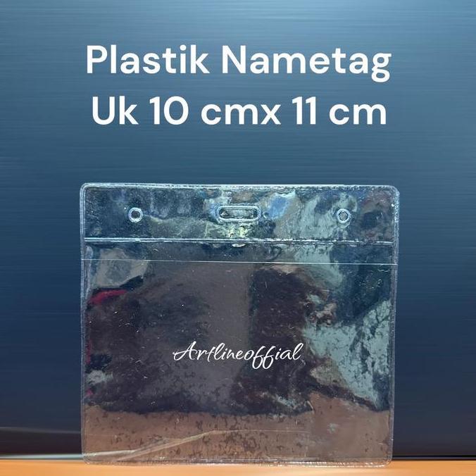 Plastik nametag uk 10 cm x 11 cm | cover kartu pengenal, kartu ujian, events dll isi 100 pcs murah