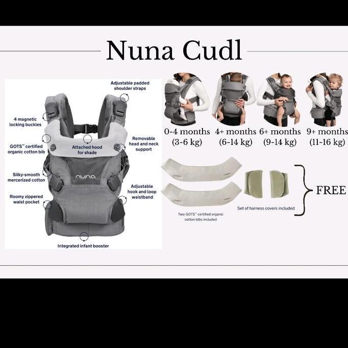 Nuna CUDL Baby Carrier  Original / Gendongan Bayi Nuna Termurah