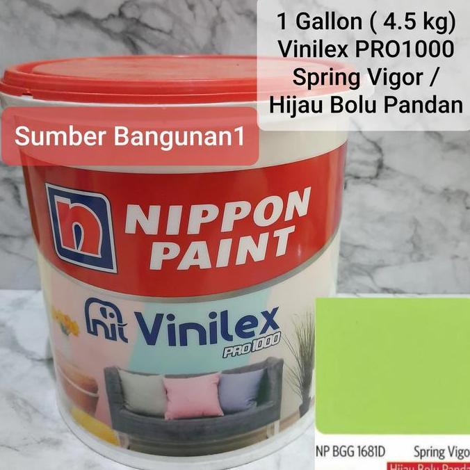 Vinilex Pro1000 Spring Vigor hijau bolu pandan cat tembok interior