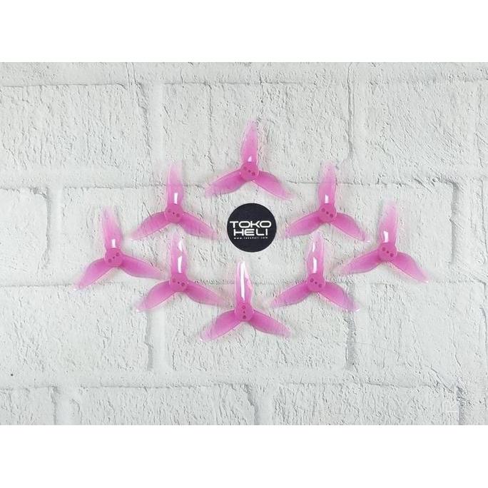 4 Pair Gemfan Hurricane 2023 3 Blade 2" Propeller - Pink