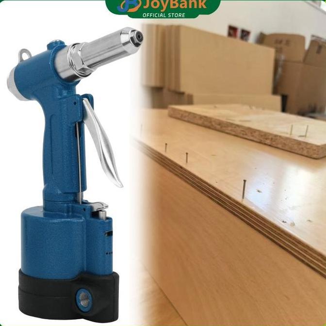 NAZALA Air Riveter Pneumatic Rivet Gun Professional Tang Paku Rivet Nut Gun Otomatis Alat Rivet Mur 