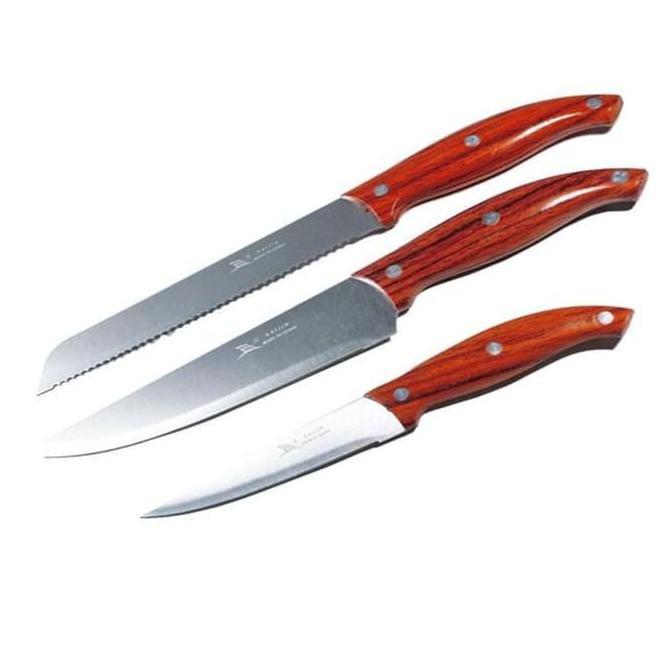 NEW knife set Pisau dapur 3 in 1 stainless steel Pisau set Pisau Stainless