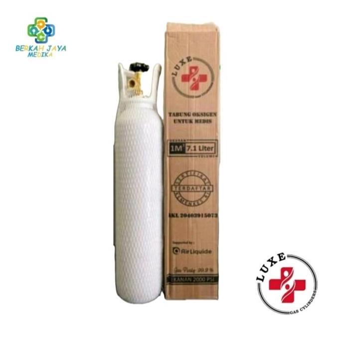 Tabung Oksigen 1m3 + isi - Tabung Oksigen 1m3 Untuk Medis, Packing Ikan, Las AC