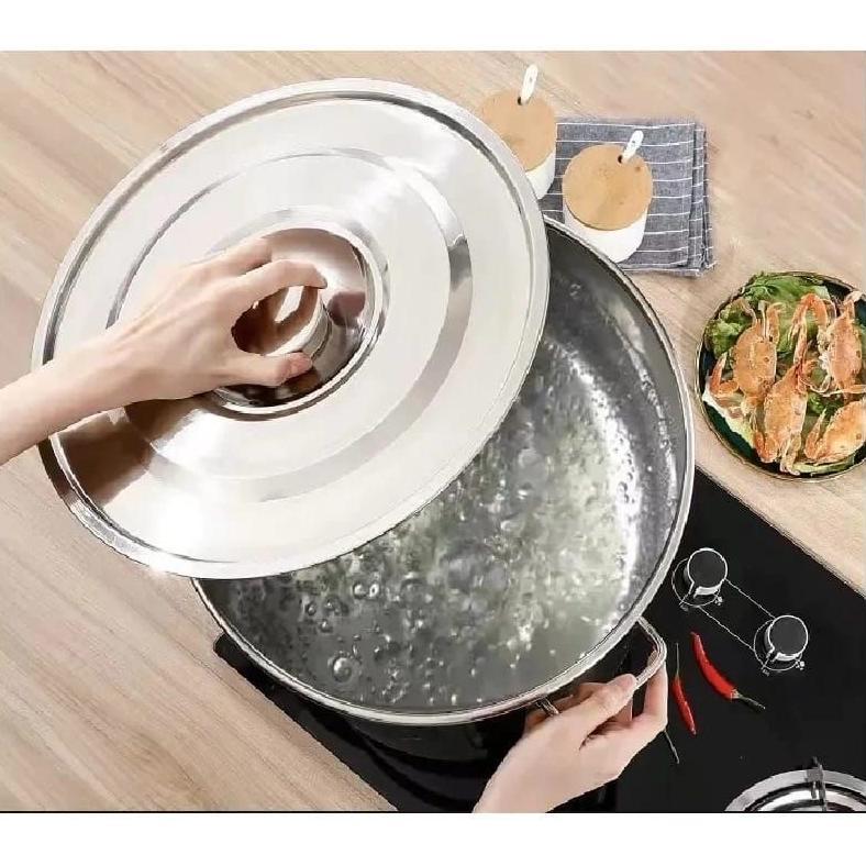 NEW Panci Stainless Steel Tebal Stockpot Dandang Steamer kukusan Panci Stainless Steel Kukus Serbagu