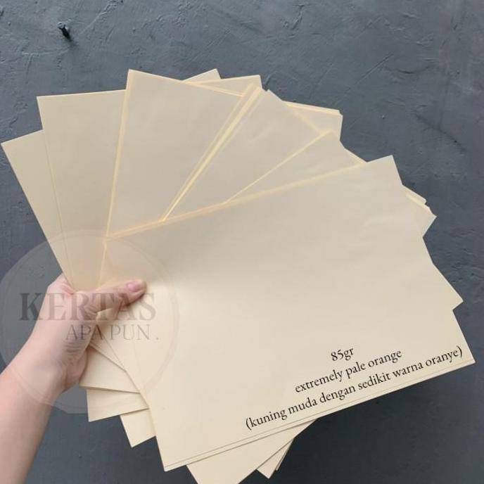 Kertas HVS Warna 85 gsm A4 Extremely Pale Orange Oranye Muda Kuning