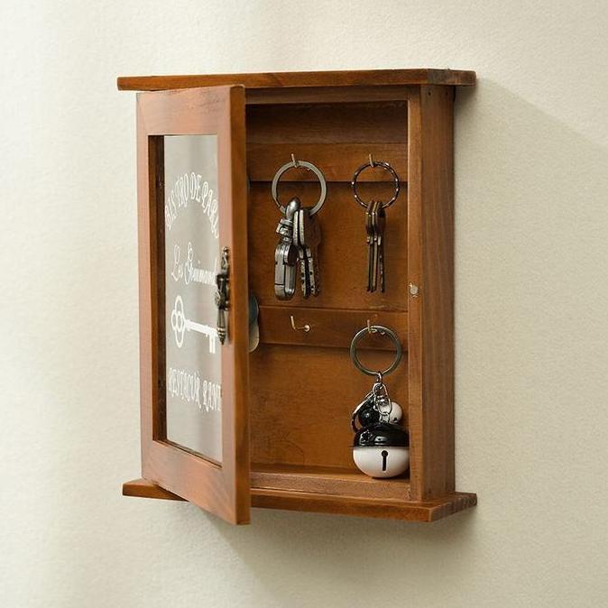 Box Penyimpanan Kunci Box Kayu Tempat Penyimpanan Kunci Key Box Dinding Box Tempat Kunci Dinding SUM