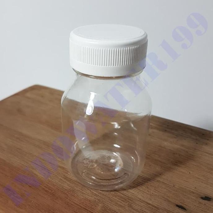 BOTOL TOPLES JAR PLASTIK PET 120 ML BULAT