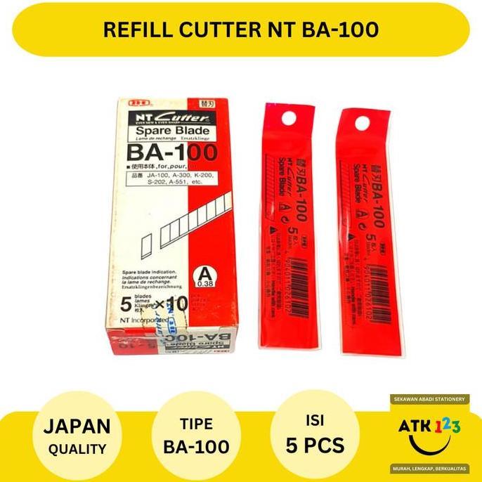 Isi Cutter / Refill Cutter / Pisau Cutter Merk NT BA-100 ASLI