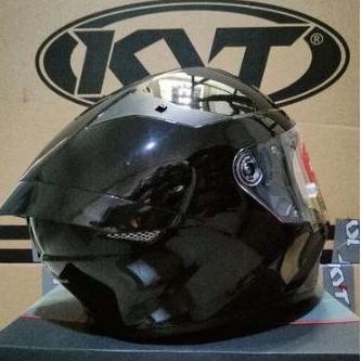 KYT TT COURSE PLAIN BLACK (Glossy)