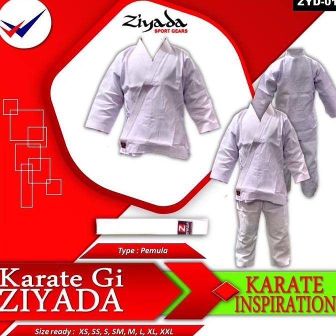 Seragam Baju Karate Pemula Tegi Gi Pakaian Judo Aikido Jujitsu Ziyada
