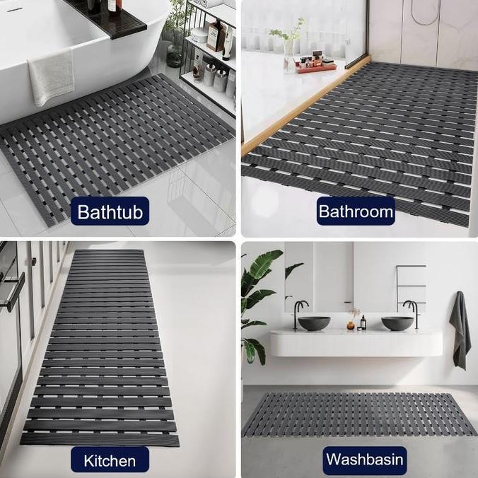 [COD] 43x120cm Keset anti slip kamar mandi/Keset Kamar Mandi Anti Slip Tebal Alas Kamar Mandi Jaring