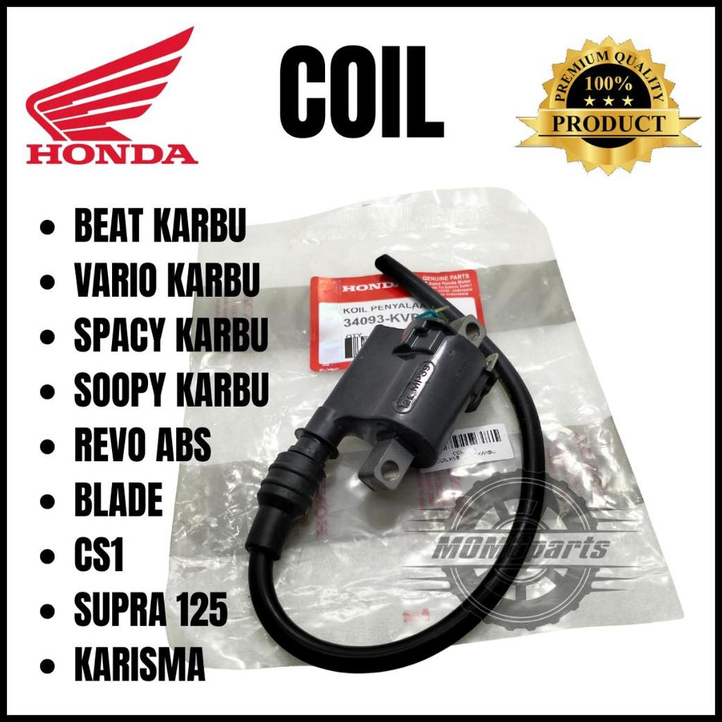 Original Koil Pengapian Honda Beat Vario Scoopy Spacy Karbu Revo Abs Absolute Blade Cs1 Supra X 125 