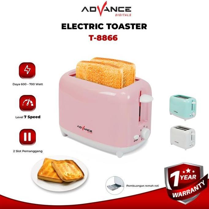 Advance T8866 Toaster Roti / Pemanggang Roti Bakar Low Watt TS