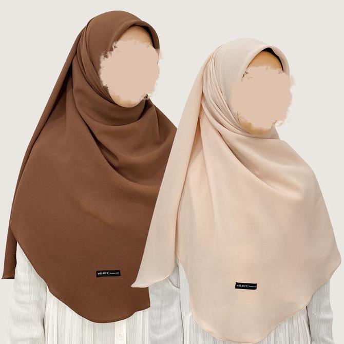 MELBIZY Hijab Alesha Oval Malaysian Square  | Hijab Syar'i  |  Hijab Segiempat Jumbo diamond kerudun
