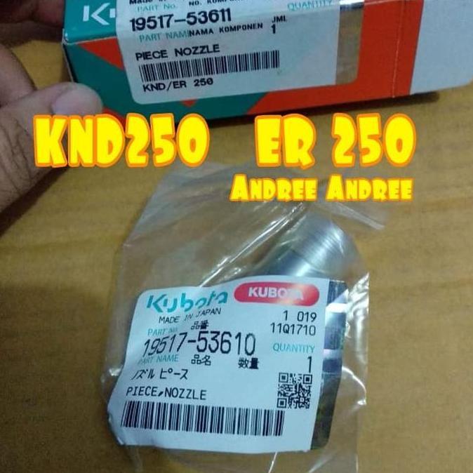 Silahkan Order] KND250 ER250 Nozzle Jarum Minyak Nojel Kubota KND ER 250 Original