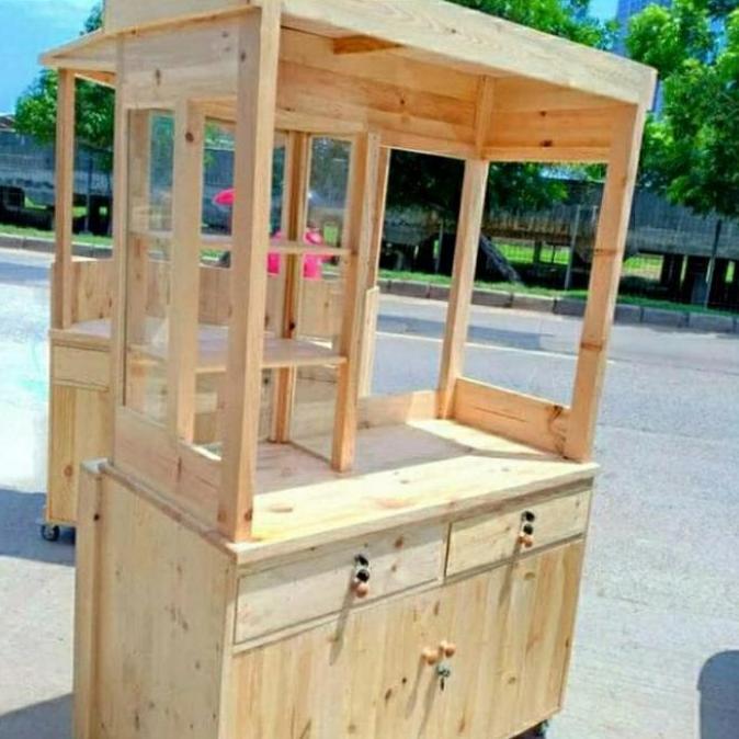 Terlaris Booth Jati Belanda Gerobak Jualan Gerobak Kayu Jati Belanda