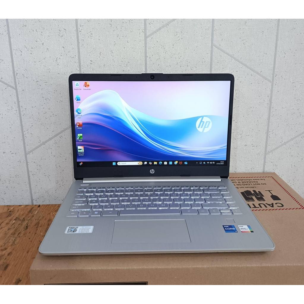 Laptop Hp 14s-dq5155TU, Core i7 - 1255U,  8Gb / 512Gb #Backlight, #Vga, Gaming, Silver