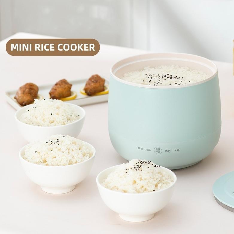 PROMO TERBARU Vishal Rice Cooker Mini 1.6L Portable Panci Elektrik Multifungsi Kecil