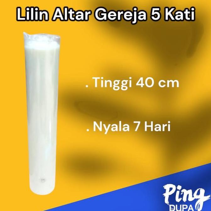 #####] Lilin ALtar Gereja Putih Nyala 7 Hari