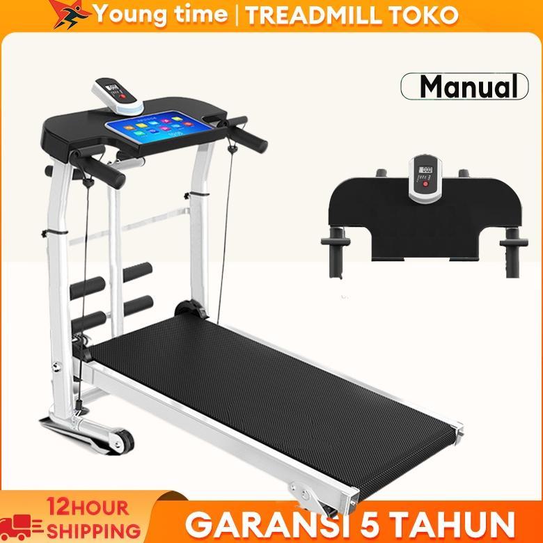 YT  Treadmill Manual Multifungsi Lipat Alat Fitness Treadmill incline Treadmill Lipat
