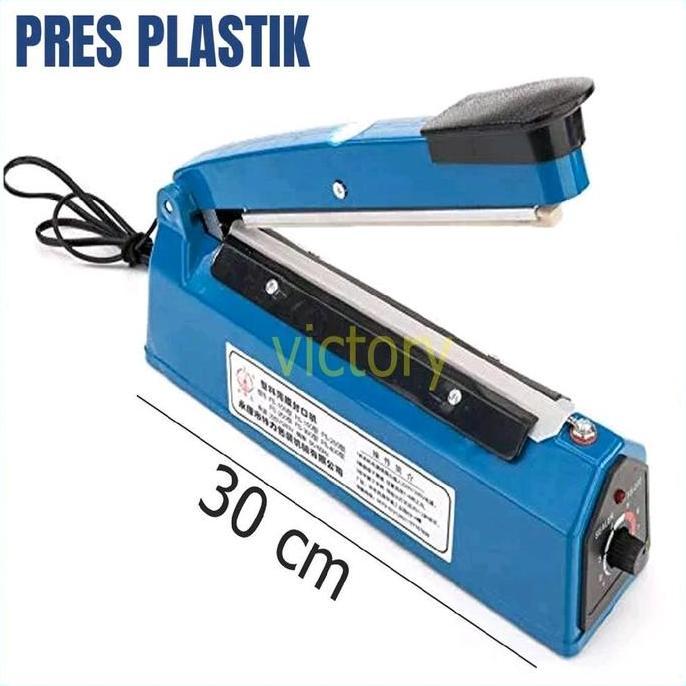PRESS PLASTIK / IMPULSE SEALER ALAT PRESS PEREKAT PLASTIK 20 CM / 30 CM (LAS PLASTIK) KABEL LISTRIK 