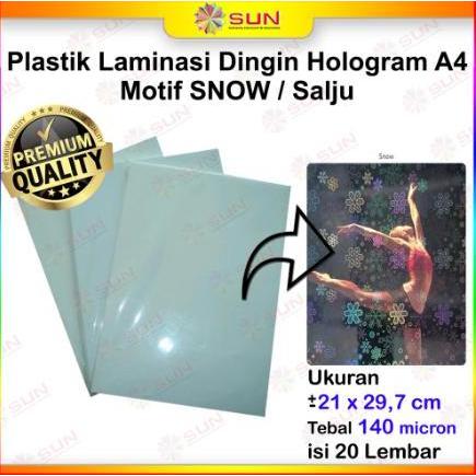 Plastik Laminasi Dingin Hologram A4 (Pelindung Kertas Foto)
