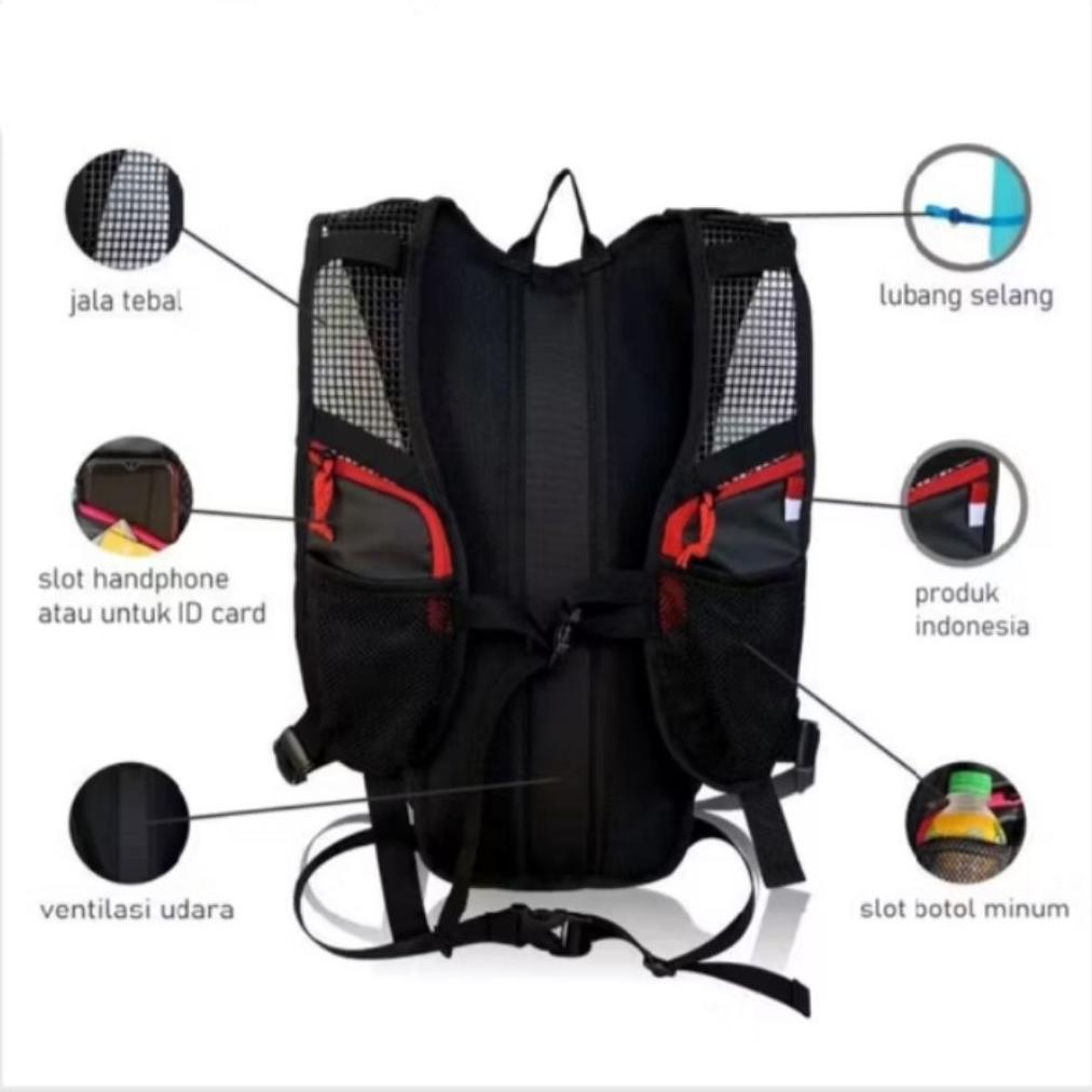 Skaliber -  Tas Trail Sepeda Olahraga Gestrack Unisex Tas Hydropack Ultralight Trail Adventure Traba